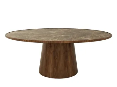 BOLTON - Round wooden dining table _ ANA ROQUE INTERIORS